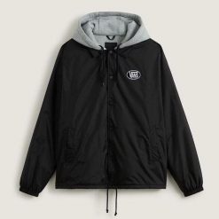 Kurtka Vans Riley Coach Jkt Czarna. Czarne kurtki męskie Vans, m, bez wzorów, bez ramiączek, bez kaptura. Za 401.85 zł.