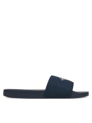 Calvin Klein Jeans Klapki Slide Monogram Cv YM0YM01271 Granatowy. Niebieskie klapki i japonki męskie Calvin Klein Jeans, bez wzorów, z jeansu. Za 129.99 zł.