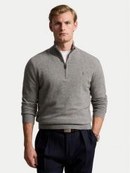 Polo Ralph Lauren Sweter 710876756009 Szary Regular Fit. Szare kardigany męskie Polo Ralph Lauren, m, bez wzorów, z wełny, bez ramiączek. Za 929.99 zł.
