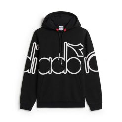 Bluza męska DIADORA HOODIE URBANITY. Czarne bluzy nierozpinane męskie Diadora, m, bez wzorów, bez ramiączek, bez kaptura. Za 149.99 zł.