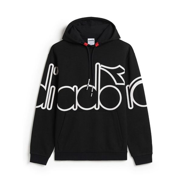 Bluza męska DIADORA HOODIE URBANITY. Czarne bluzy nierozpinane męskie Diadora, m, bez wzorów, bez ramiączek, bez kaptura. Za 149.99 zł.
