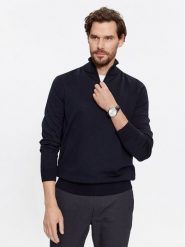 JOOP! Sweter 30032603 Granatowy Modern Fit. Niebieskie kardigany męskie JOOP!, m, bez wzorów, z wełny, bez ramiączek. Za 699.99 zł.
