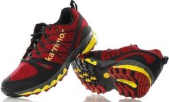 Buty trekkingowe męskie Karrimor czerwone r. 42. Czerwone buty trekkingowe męskie Karrimor, bez wzorów, bez zapięcia. Za 329.00 zł.