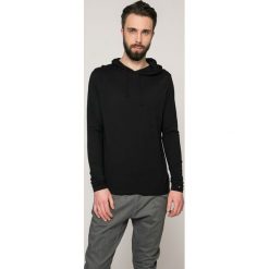 Tommy Hilfiger - Longsleeve. Czarne koszulki męskie z długim rękawem marki Tommy Hilfiger, z bawełny, z kapturem, z długim rękawem. W wyprzedaży za 199.90 zł.