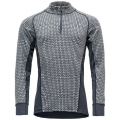 Devold Bluzka Męska Vaksvik Man Zip Neck, Glacier, Xl. Szare bielizna termoaktywna męska Devold, z wełny, z długim rękawem. Za 389.00 zł.