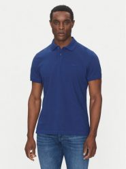 S.Oliver Polo 2138262 Niebieski Regular Fit. Niebieskie koszulki polo męskie S.Oliver, m, bez wzorów, z bawełny, bez kołnierzyka, bez ramiączek. Za 89.99 zł.