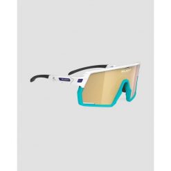 Okulary RUDY PROJECT KELION BAHRAIN VICTORIUS WHITE GLOSS Multilaser Gold. Białe okulary przeciwsłoneczne męskie Rudy Project, bez wzorów, sportowe. W wyprzedaży za 660.00 zł.