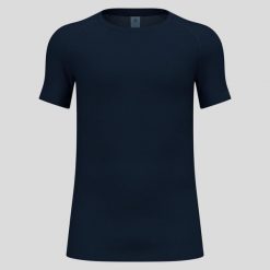 Koszulka z krótkim rękawem męska ODLO Active F-Dryight Eco. Niebieskie bielizna termoaktywna męska Odlo, m, bez wzorów, bez ramiączek. Za 168.12 zł.