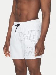 Emporio Armani Underwear Szorty kąpielowe EM000583 AF12326 U0002 Biały Regular Fit. Białe kąpielówki męskie Emporio Armani Underwear, bez wzorów, z syntetyku. Za 319.99 zł.