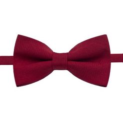 Wełniana Mucha Męska - His Story - Czerwona. Czerwone krawaty i muchy męskie His Story, z aplikacjami, z wełny, eleganckie. Za 49.00 zł.