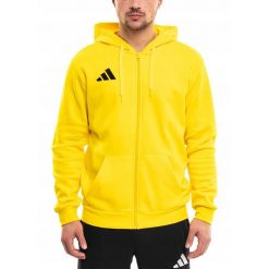 Bluza Męska adidas Entrada 26 z Kapturem Rozsuwana Sportowa Bawełniana XL. Żółte bluzy rozpinane męskie ADIDAS, l, bez wzorów, z bawełny, sportowe, bez ramiączek, z kapturem. Za 147.00 zł.
