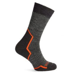 Skarpety trekkingowe męskie Bridgedale Heavyweight Merino Comfort. Szare buty trekkingowe męskie Bridgedale, bez wzorów, bez zapięcia, na fitness i siłownię. Za 77.99 zł.