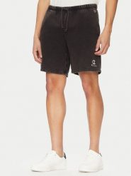 Champion Szorty sportowe Reverse Weave 221179 Czarny Regular Fit. Czarne szorty sportowe męskie CHAMPION, bez wzorów, z bawełny, sportowe. Za 169.99 zł.