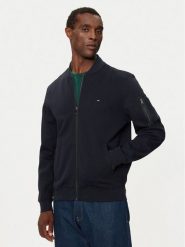 Tommy Hilfiger Bluza Essential MW0MW37357 Granatowy Regular Fit. Niebieskie bluzy rozpinane męskie Tommy Hilfiger, l, bez wzorów, z bawełny, bez ramiączek, bez kaptura. Za 579.99 zł.