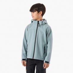 Kurtka softshell Turystyka Junior Swedemount Tromsö Softshell oddychająca. Zielone kurtki męskie SWEDEMOUNT, bez wzorów, z softshellu, bez kaptura, trekkingowe. Za 199.99 zł.