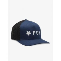 Czapka z daszkiem Fox Absolute Flexfit Hat. Niebieskie czapki męskie FOX, bez wzorów, sportowe. Za 134.99 zł.
