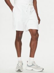 Michael Kors Szorty sportowe CR552G15MF Biały Regular Fit. Białe szorty sportowe męskie Michael Kors, bez wzorów, z bawełny, sportowe. Za 549.99 zł.