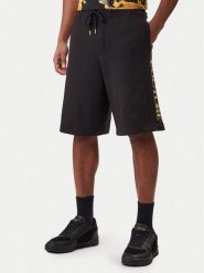 Versace Jeans Couture Szorty sportowe 80GADT00 CF01T Czarny Regular Fit. Czarne szorty sportowe męskie Versace Jeans Couture, bez wzorów, z bawełny, sportowe. Za 789.99 zł.