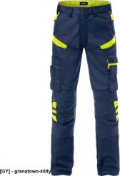 Spodnie ochronne męskie do pasa odblaski wiele kieszeni + na nakolanniki wstawki Cordura strecz 2555 STFP FRSTDS-2555 50. Brązowe spodnie narciarskie i snowboardowe męskie Reis, bez wzorów, narciarskie. Za 463.82 zł.