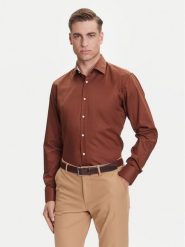 BOSS Koszula H-Joe 50545145 Beżowy Regular Fit. Brązowe koszule męskie Boss, m, bez wzorów, z bawełny, bez kołnierzyka, bez ramiączek. Za 469.99 zł.