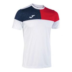 Jersey Joma Crew V. Białe t-shirty sportowe męskie Joma, m, bez wzorów, z jersey, sportowe, bez ramiączek. Za 97.10 zł.