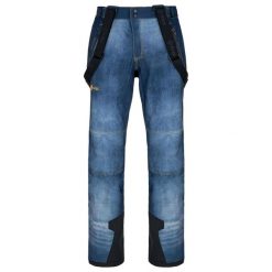 Męskie softshellowe spodnie narciarskie Kilpi JEANSO-M. Niebieskie spodnie narciarskie i snowboardowe męskie Kilpi, bez wzorów, narciarskie. Za 422.05 zł.