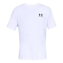 Męska Koszulka Sportowa. Białe t-shirty sportowe męskie Under Armour, m, bez wzorów, sportowe, bez ramiączek. Za 143.99 zł.