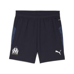 Młodzieżowe spodnie treningowe Olympique Marsylia PUMA New Navy White Blue. Biała szorty sportowe męskie Puma, bez wzorów, młodzieżowe. Za 179.00 zł.
