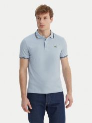 Lacoste Polo PH9875 Niebieski Classic Fit. Niebieskie koszulki polo męskie Lacoste, m, bez wzorów, z bawełny, bez kołnierzyka, bez ramiączek. Za 529.99 zł.