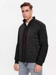 Guess Kurtka przejściowa M3BL11 WFOO0 Czarny Regular Fit. Czarne kurtki męskie Guess, m, z aplikacjami, z syntetyku, bez ramiączek, bez kaptura. Za 679.99 zł.