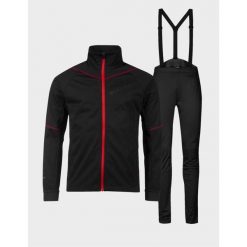 Komplet do narciarstwa biegowego męski Halti Nietos XCT. Czarne spodnie narciarskie i snowboardowe męskie Halti, bez wzorów, narciarskie. Za 894.99 zł.