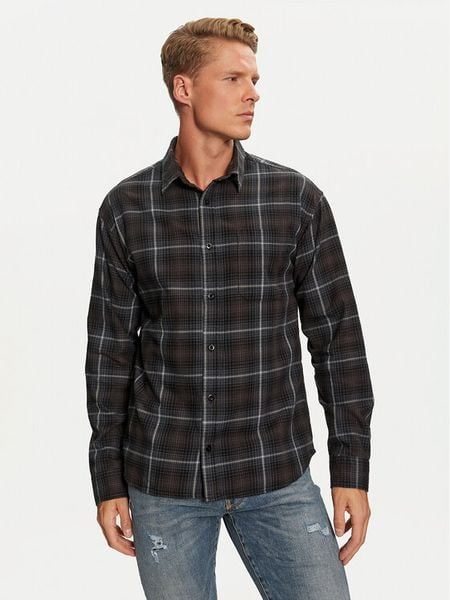 Jack & Jones Koszula Blake 12262733 Szary Relaxed Fit. Szare koszule męskie Jack & Jones, m, bez wzorów, z bawełny, bez kołnierzyka, bez ramiączek. Za 89.99 zł.