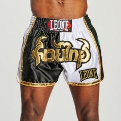 Spodenki treningowe męskie LEONE 1947 Siam Thai. Białe szorty sportowe męskie LEONE 1947, bez wzorów, sportowe. Za 269.99 zł.