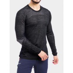 Bluza termoaktywna męska Smartwool Intraknit Merino 200 Crew. Czarne bielizna termoaktywna męska Smartwool, m, bez wzorów, bez ramiączek, narciarskie. W wyprzedaży za 494.85 zł.