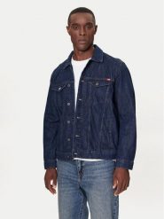 Mustang Kurtka jeansowa Dallas 1016830 Niebieski Regular Fit. Niebieskie kurtki męskie Mustang, m, bez wzorów, z bawełny, bez ramiączek, bez kaptura. Za 349.99 zł.