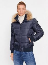 Bomboogie Kurtka puchowa JM 603P T NIW3 Granatowy Regular Fit. Niebieskie kurtki męskie Bomboogie, m, bez wzorów, z puchu, bez ramiączek, bez kaptura. Za 1,219.00 zł.