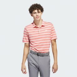 Two-Color Striped Polo Shirt. Białe koszulki polo męskie ADIDAS, m, bez wzorów, z materiału, eleganckie, bez kołnierzyka, bez ramiączek. W wyprzedaży za 131.75 zł.