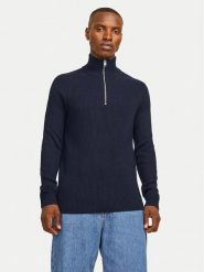 Jack & Jones Sweter Pannel 12258473 Granatowy Regular Fit. Niebieskie kardigany męskie Jack & Jones, m, bez wzorów, z bawełny, bez ramiączek. Za 149.99 zł.