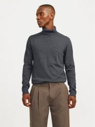 Jack & Jones Golf Basic 12258051 Szary Regular Fit. Szare kardigany męskie Jack & Jones, m, bez wzorów, z bawełny, bez ramiączek. Za 129.99 zł.