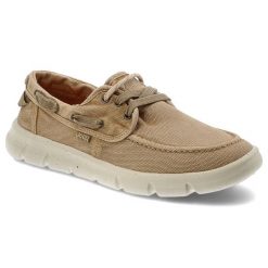 Półbuty męskie Jeep, materiałowe wsuwane na platformie wsuwane, beżowe, JM51000A-025. Brązowe codzienne półbuty męskie Jeep, na lato, bez wzorów, z jeansu, eleganckie, bez obcasa, bez zapięcia. Za 280.99 zł.