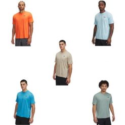 Koszulka Under Armour Ua Tech Vent Jcqrd Ss Dorosłych. Zielone t-shirty sportowe męskie Under Armour, s, bez wzorów, sportowe, bez ramiączek. Za 164.95 zł.
