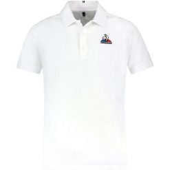Koszulka polo do tenisa męska ESS Polo SS N°2 M. Białe koszulki polo męskie le coq sportif, m, bez wzorów, sportowe, bez kołnierzyka, bez ramiączek. W wyprzedaży za 232.65 zł.