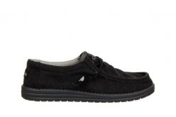 Półbuty Hodaki Captain Standard Midnight 003274, Czarny, Materiał - 45. Czarne eleganckie półbuty męskie Hodaki, z bawełny, klasyczne, bez obcasa, bez zapięcia. W wyprzedaży za 179.10 zł.