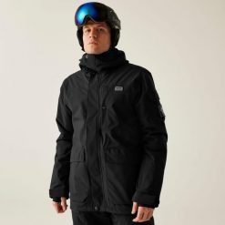 Kurtka narciarska męska z membraną Twin Tip Dare 2b. Czarne kurtki narciarskie i snowboardowe męskie Dare 2B, na zimę, m, bez wzorów, z tkaniny, bez kaptura, narciarskie. W wyprzedaży za 849.99 zł.