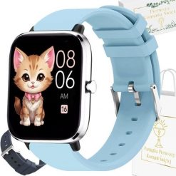 Zegarek Komunijny SMARTWATCH Rubicon RNCE79 rozmowy / niebieski + granat. Niebieskie zegarki smartwatch Rubicon. Za 199.00 zł.