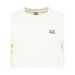 C.P. Company CREW NECK Bluza gauze white. Białe bluzy nierozpinane męskie C.P. Company, z bawełny. Za 509.00 zł.