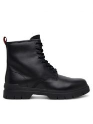 HUGO Kozaki Ryan 50551590 Czarny. Czarne buty zimowe męskie Hugo, bez wzorów, ze skóry, bez obcasa, bez zapięcia. Za 879.99 zł.