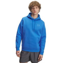 Bluza z kapturem Under Armour Icon Fleece. Niebieskie bluzy z kapturem męskie Under Armour, bez wzorów, z kapturem. Za 312.50 zł.
