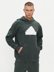 Adidas Bluza Future Icons IN3324 Zielony Regular Fit. Zielone bluzy nierozpinane męskie ADIDAS, m, bez wzorów, z syntetyku, bez ramiączek, bez kaptura. Za 169.99 zł.