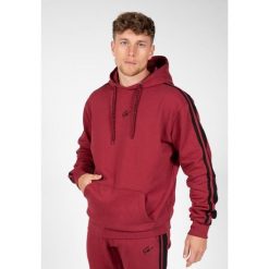 Bluza fitness męska Gorilla Wear Banks Oversized Hoodie z kapturem. Czarne bluzy z kapturem męskie GORILLA WEAR, l, bez wzorów, z kapturem. Za 349.00 zł.